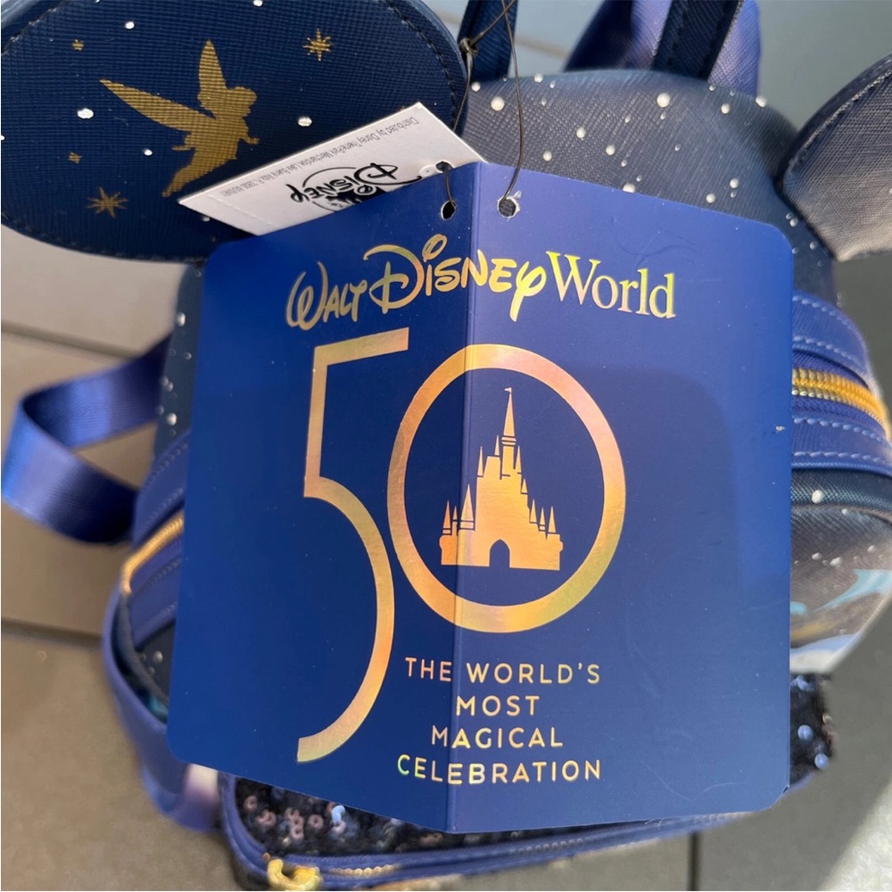 Mickey Mouse Main Attraction Loungefly Mini Backpack Peter Pan Flight MMMA New - Picture 3 of 4